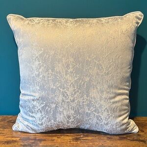 Elegant Silver Decorative Pillow